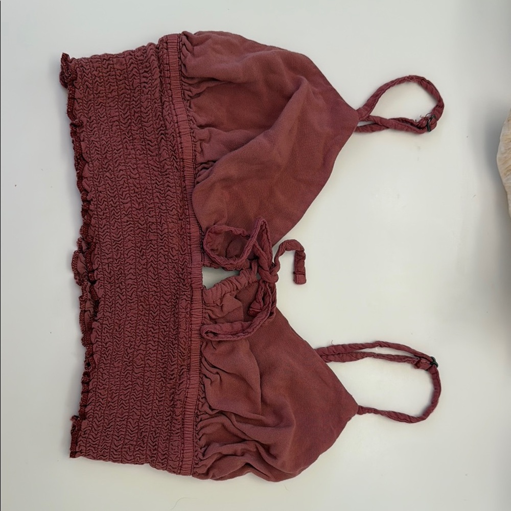 Aeropostale Maroon Bralette Top